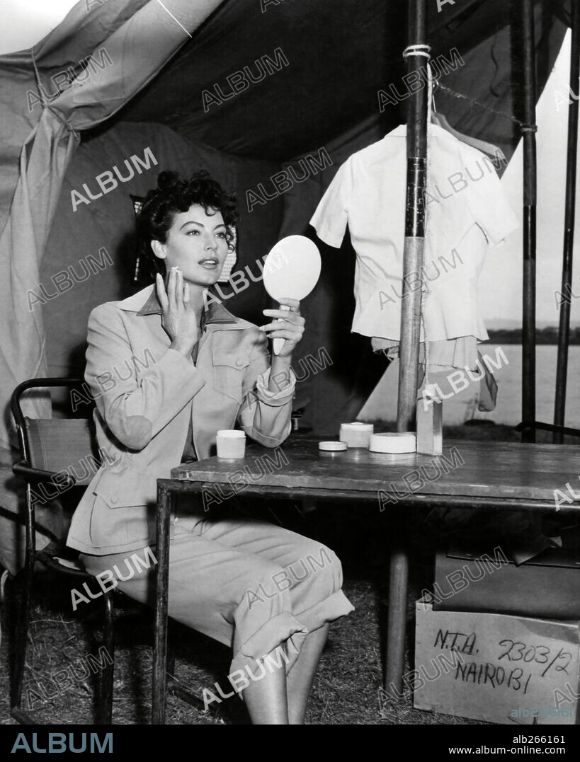 AVA GARDNER in MOGAMBO, 1953, directed by JOHN FORD. Copyright M.G.M.