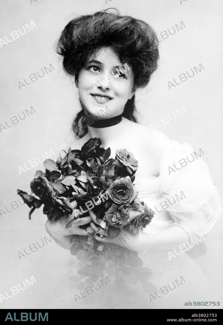 Florence Evelyn Nesbit (December 25, 1884 - January 17, 1967) was a popular American chorus girl and model. In the early 20th century, her face and figure was everywhere, appearing in newspapers, magazine advertisements and calendars, making her a cultural celebrity. She posed for many respected artists of the era, notably Charles Dana Gibson, who idealized her as a "Gibson Girl." She had the distinction of being an early "live model," in an era when fashion photography was just beginning its ascendancy. She attracted the attention of socialite and architect Stanford White, who became her lover and achieved world-wide notoriety when her jealous husband, multi-millionaire Harry Kendall Thaw, shot and murdered White, leading to what the press would call "The Trial of the Century." In the 1920s, she became the proprietor of either a tearoom or speakeasy located in Manhattan. It was during this period and well into the 1930s that she struggled with alcoholism and morphine addiction. She published two memoirs, The Story of My Life (1914), and Prodigal Days (1934). Nesbit died in 1967 at the age of 82.