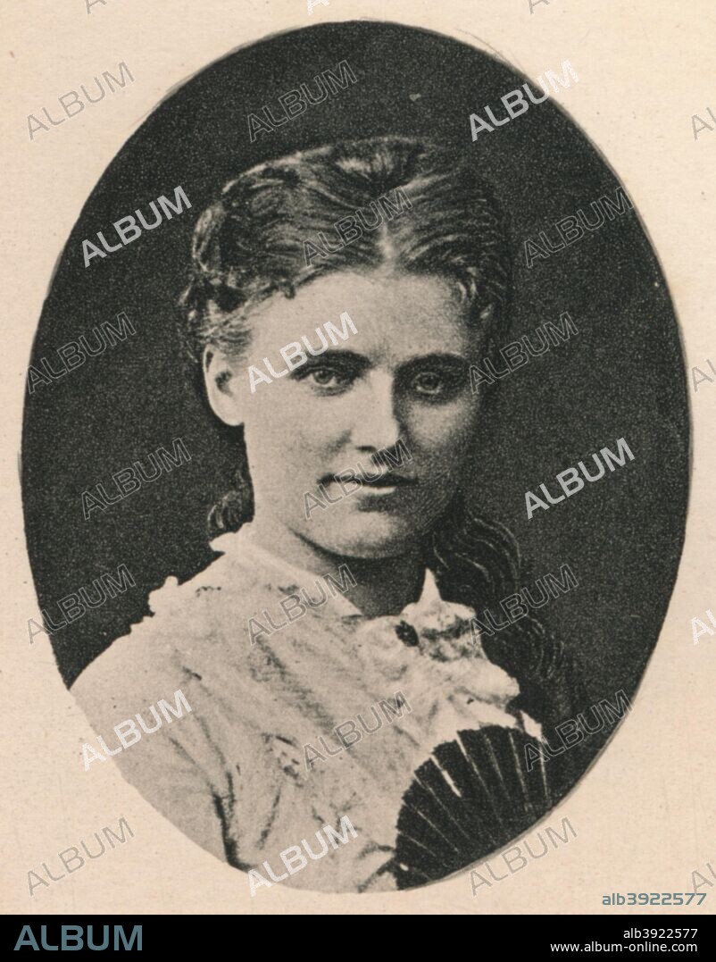 'Christine Nilsson', c1890, (1895). Christina Nilsson, Countess de Casa Miranda, (1843-1921), Swedish operatic soprano. Nilsson became a member of the Royal Swedish Academy of Music in 1869. From The Musical Educator, Volume IV by John Greig, M.A., Mus. Doc. [T. C. & E. C. Jack, Edinburgh, 1895].