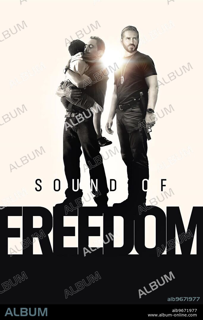 Poster de SONIDO DE LIBERTAD, 2023 (SOUND OF FREEDOM), dirigida por ALEJANDRO MONTEVERDE. Copyright Santa Fé Films.