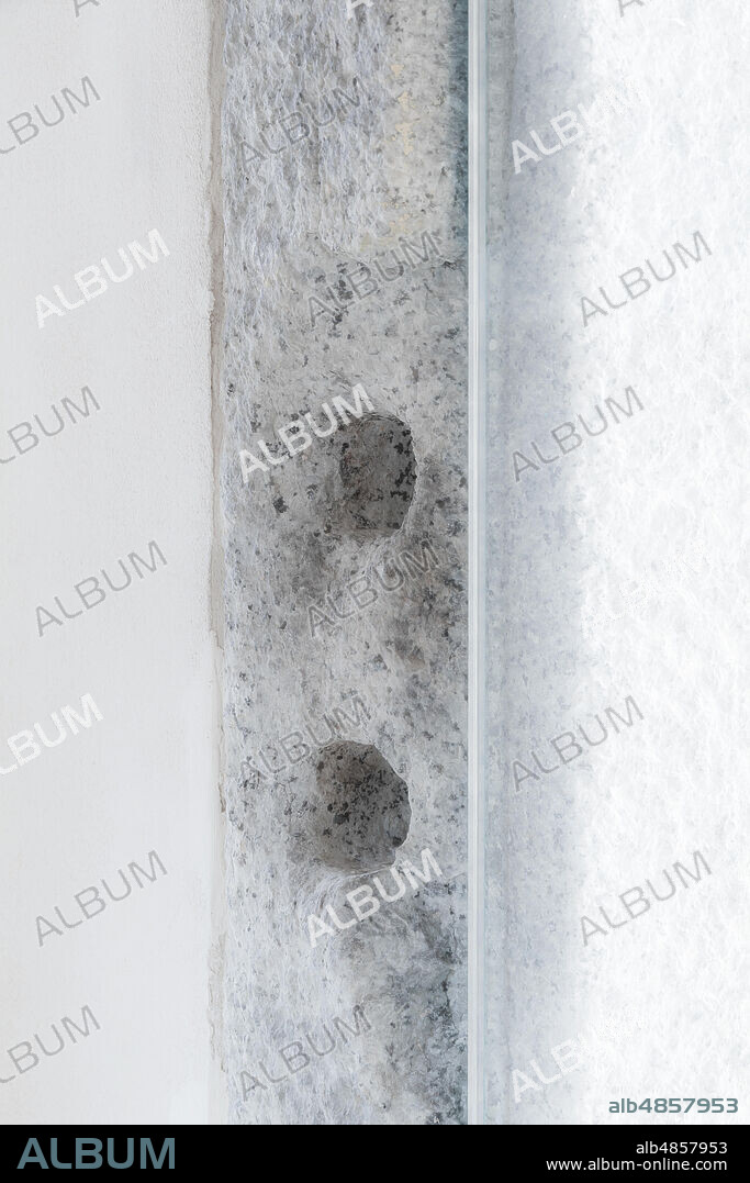 MEIS, National Museum of Italian Judaism and the Shoah in the town of Ferrara: detail of the façade and the surrounding wall flanked by a tree.. The MEIS was realised in a building in via Piangipane which is part of the complex consisting of three blocks, enclosed by a double wall. The Museum is therefore the result of a work of conversion of the judicial prison in via Piangipane which was built between 1908 and 1912 based on a design by the engineers Bertotti and Facchini of the Civil Engineer Office. During the twenty years of fascism it became a place of detention for many anti-fascists. After the fall of the regime, on July 30,1943, 88 political prisoners were freed. In the aftermath of September, 8 1943, with the German occupation and the birth of the Italian Social Republic, the prison was filled with anti-fascists, to which several Jews had joined. On October 7, 1943, 34 people were arrested and imprisoned here, including Rabbi Leone Leoni and Eugenio Ravenna, nephew of the former mayor Renzo. The writer Giorgio Bassani, was arrested in May 1943 with Matilde Bassani. Following the bombings of 1944, the prison became unusable and resumed its functions as a district prison in 1945, maintaining them until 1992.