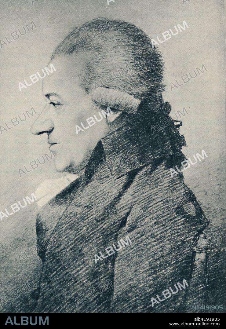 'Dr. Charles Burney (b. 1726, d. 1814), 1907. Charles Burney FRS (1726-1814) was an English music historian, composer and musician. From The Life of Samuel Johnson, Vol. II by James Boswell. [Sir Isaac Pitman & Sons, Ltd., London, 1907].