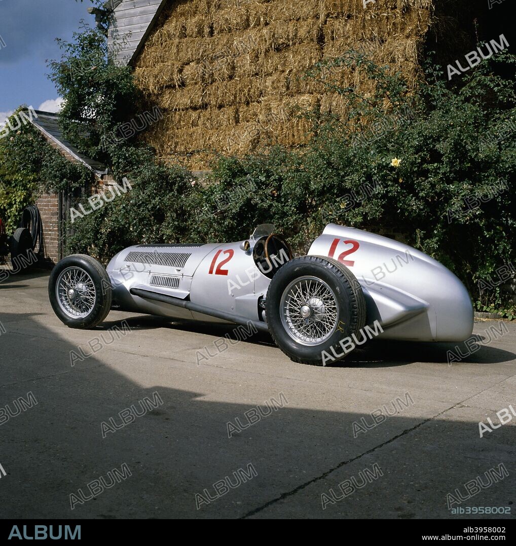 1937 Mercedes Benz W125. This car won the Tripoli Grand Prix  in 1937, with Hermann Lang driving. The W125 is considered a development of the W25.