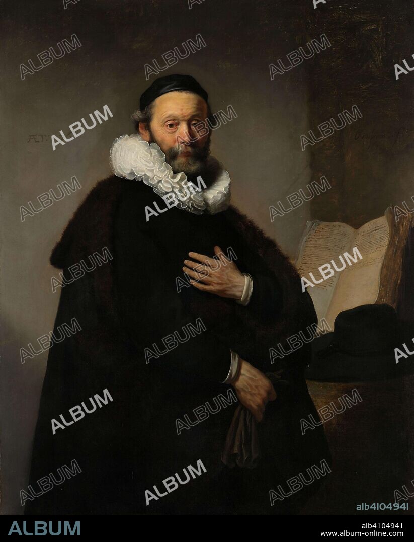 REMBRANDT VAN RIJN (MENTIONED ON OBJECT). Portrait of Johannes Wtenbogaert. Dating: 1633. Measurements: h 130 cm × w 103 cm × d 10 cm.
