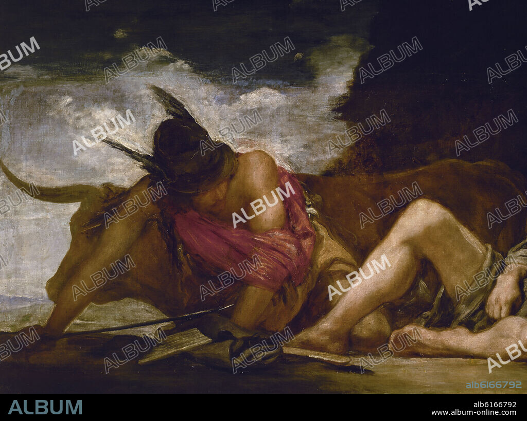 DIEGO VELAZQUEZ (1599-1660). MERCURIO Y ARGOS - DETALLE DE MERCURIO - HACIA 1659 - OLEO/LIENZO - BARROCO ESPAÑOL - NP 1175 - CONJUNTO 18210.