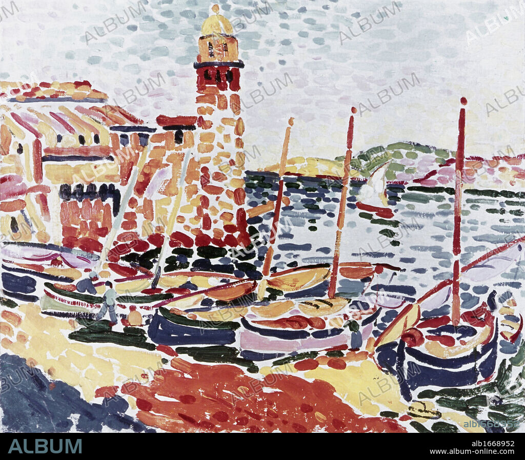 ANDRÉ DERAIN. Harbor Of Collioure by Andre Derain, 1880-1954, Germany, Stuttgart, Staatsgalerie.