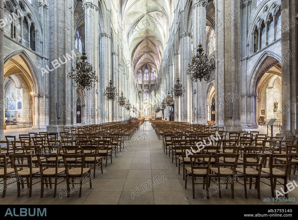The cathedral of Saint Etienne, Bourges, UNESCO World Heritage Site, Cher, France, Europe.
