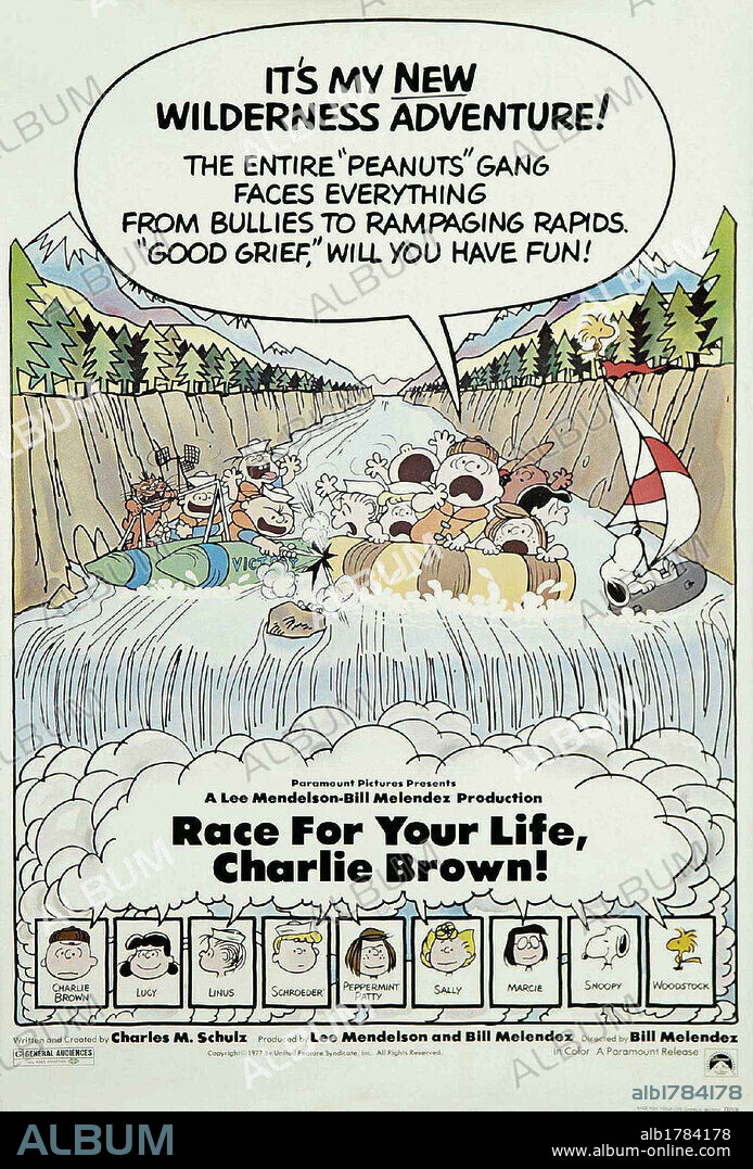 Poster of RACE FOR YOUR LIFE CHARLIE BROWN, 1977 (RACE FOR YOUR LIFE, CHARLIE BROWN), directed by BILL MELENDEZ and PHIL ROMAN. Copyright UFS.