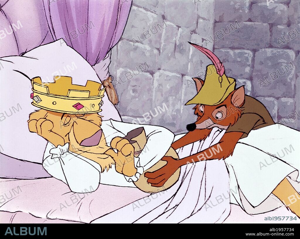 ROBIN HOOD, 1973, dirigida por WOLFGANG REITHERMAN. Copyright WALT DISNEY PRODUCTIONS.