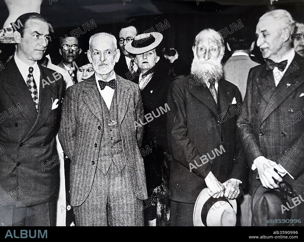 Photograph of Arno Breker (1900 - 1991) German architect and sculptor known for his public works in Nazi Germany, visits Paris during the German occupation of France. Dated 20th Century.
