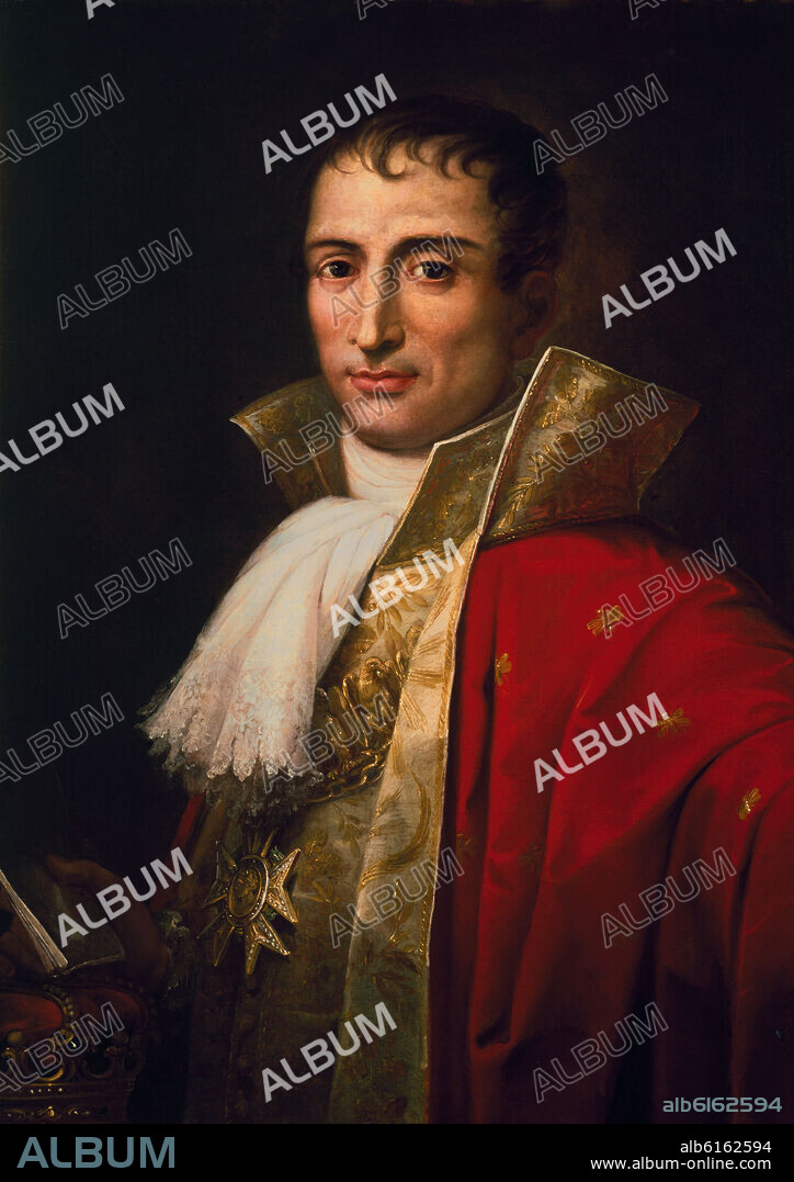 JOSEPH FLAUGIER. JOSE BONAPARTE (1768/1844)- PINTURA NEOCLASICA FRANCESA-1809-.