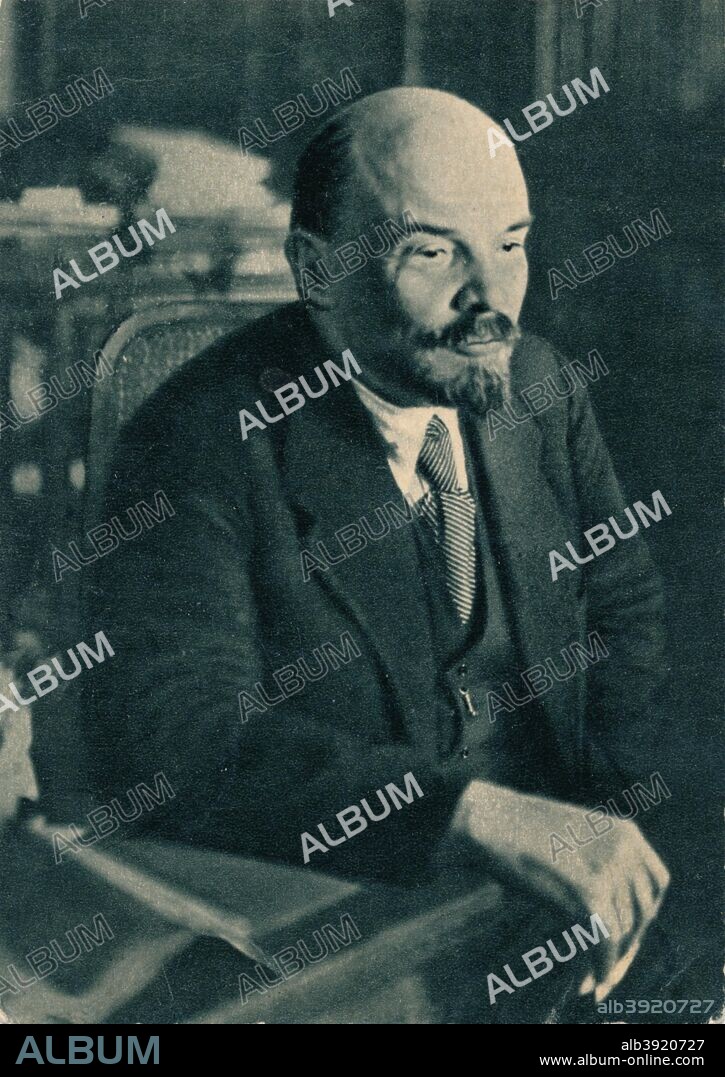 'Vladimir Ilich Lenin, Russian Bolshevik leader, 28th November', 1921. From ., by . [, London, .].
