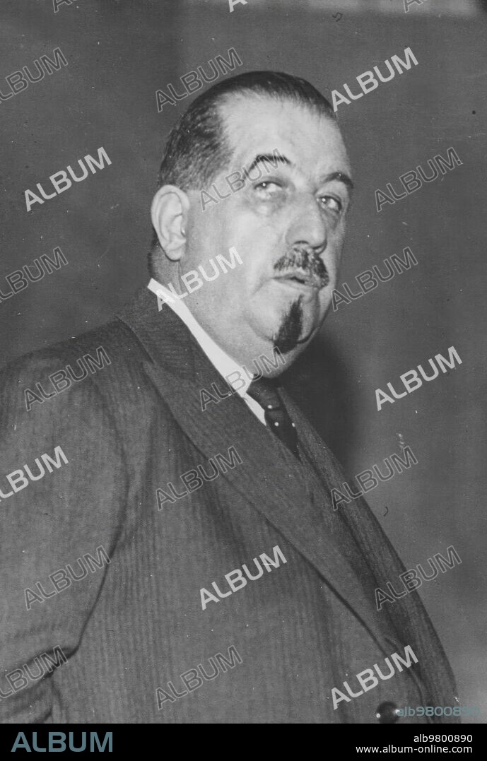 El presidente De "fuerza Obrera", Leon Jouhaux, premio Nobel de la Paz en 1951.