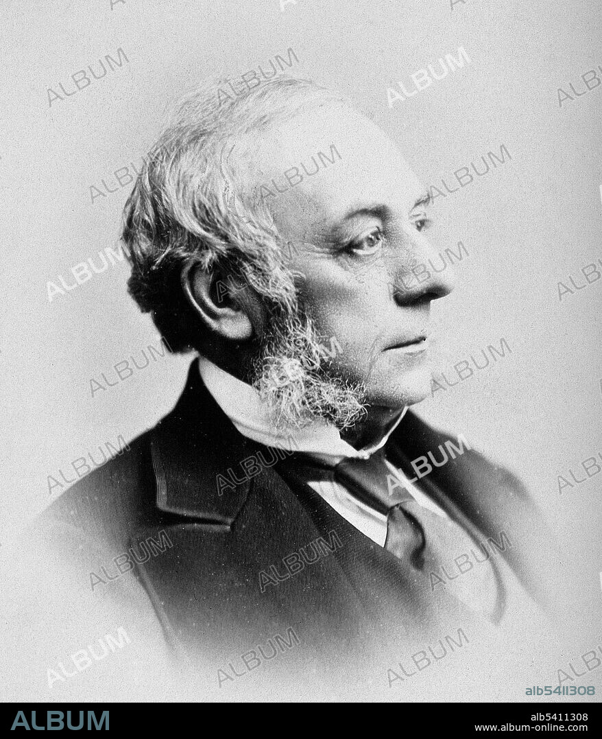 Sir John Eric Erichsen, 1st Baronet (1818-1896) was a Danish-born British surgeon. He rose to be president of the Royal College of Surgeons of England in 1880. From 1879 to 1881 he was president of the Royal Medical and Chirurgical Society. He was surgeon-extraordinary to Queen Victoria. He was a recognized authority on concussion of the spine, and was often called to give evidence in court on apparent cases of railway spine. Photograph from 1881.
