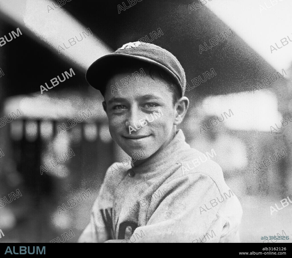 New York, New York: 1921. A portrait of Eddie Bennett, the mascot and bat boy for the New York Yankees from 1921 to 1932.