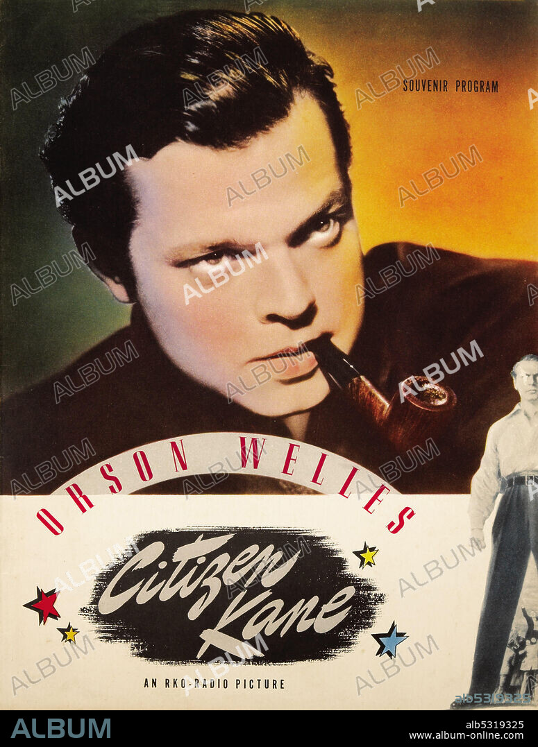 Poster de CIUDADANO KANE, 1941 (CITIZEN KANE), dirigida por ORSON WELLES. Copyright RKO.