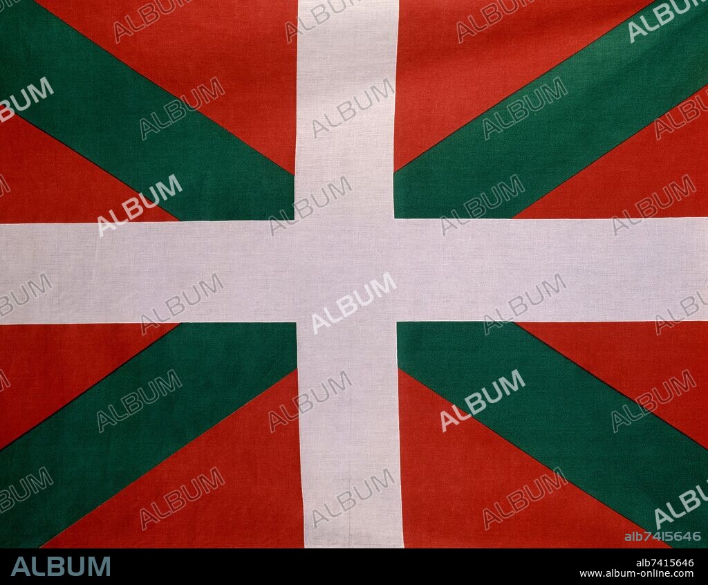 BANDERA DEL PAIS VASCO  EUSKADI  'IKURRINA'.