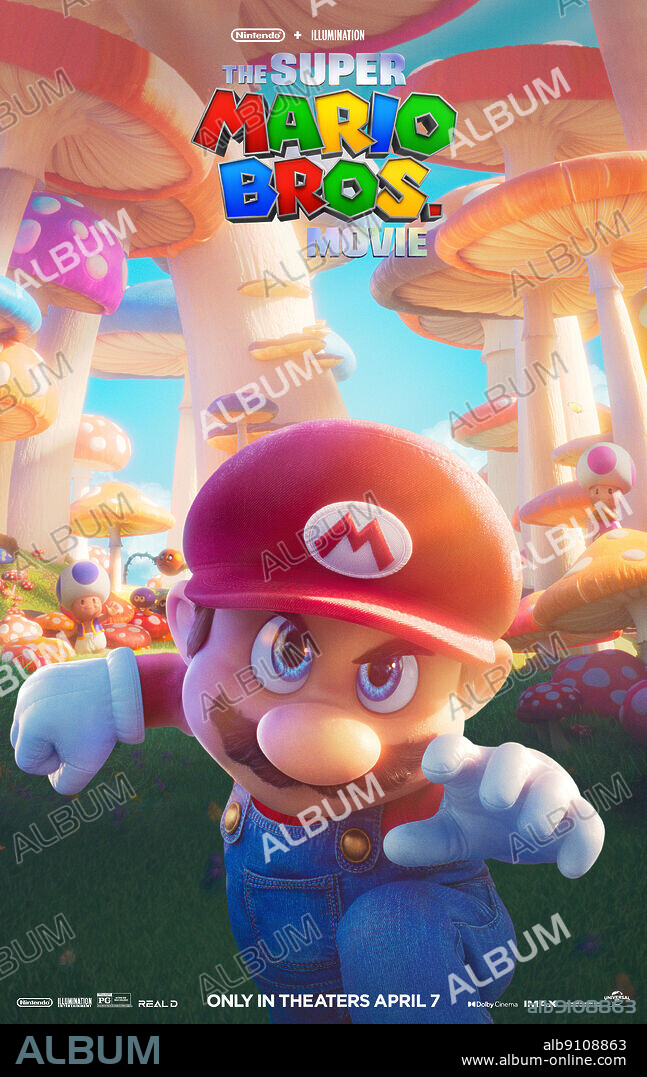 Poster de SUPER MARIO BROS: LA PELICULA, 2023 (SUPER MARIO BROS: THE MOVIE), dirigida por AARON HORVATH y MICHAEL JELENIC. Copyright Illumination Entertainment / Nintendo / Universal Pictures.