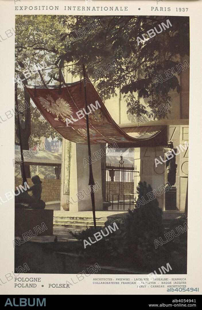 Polgne Poland. Polska. The Polish pavilion. Exposition internationale des arts et des techniques appliqueÌs aÌ€ la vie moderne, Paris, 1937. Album officiel. [Paris : Exposition internationale des arts et techniques], 1937. The International Exposition dedicated to Art and Technology in Modern Life) was held from 25 May to 25 November 1937 in Paris, France. Source: L.49/2203 plate 9. Language: French.