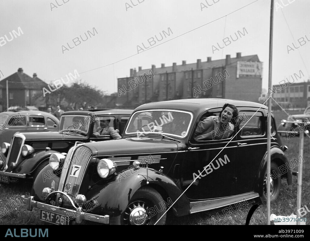 Standard Flying Fourteen 1938 Vehicle Reg. No.  EXF261.  Event Entry No: 17. Place: Standard C.O.C. Gymkhana. Date: 8.5.38.