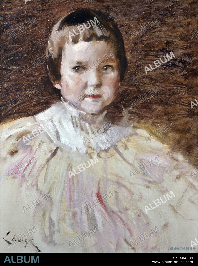 WILLIAM MERRIT CHASE. Little Girl  William Merritt Chase (1849-1916/American)  David David Gallery, Philadelphia, Pennsylvania, USA.