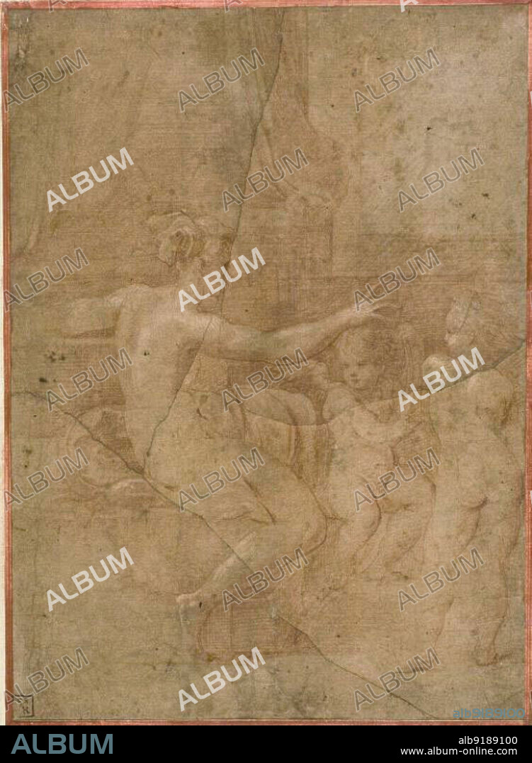 Venus with Cupid and Putto, 1527/30. Attributed to Parmigianino.