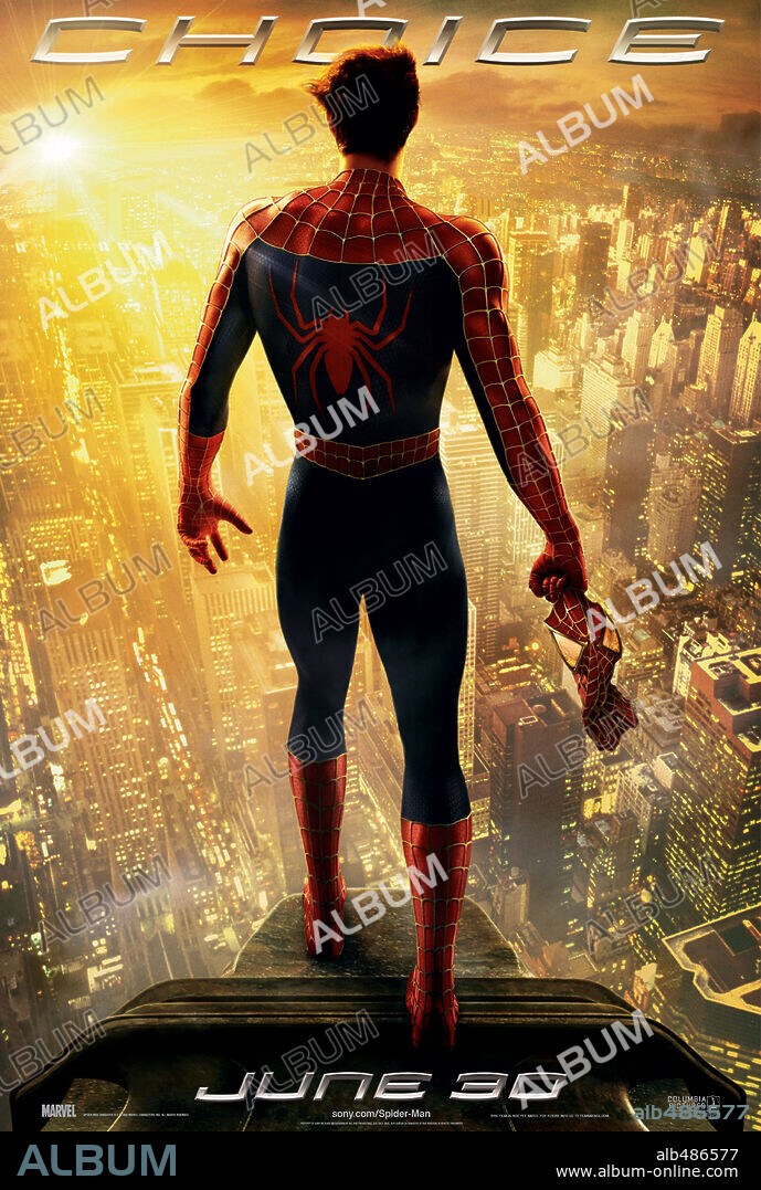 Poster of SPIDER-MAN 2, 2004, directed by SAM RAIMI. Copyright COLUMBIA PICTURES/MARVEL ENTERTAINMENT.