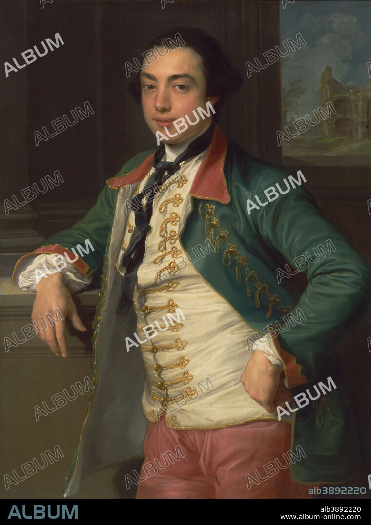 POMPEO BATONI. James Caulfeild, 4th Viscount Charlemont (Later 1st Earl of Charlemont). Date/Period: Between 1753 and 1756. Painting. Oil on canvas. Height: 978 mm (38.50 in); Width: 737 mm (29.01 in).
