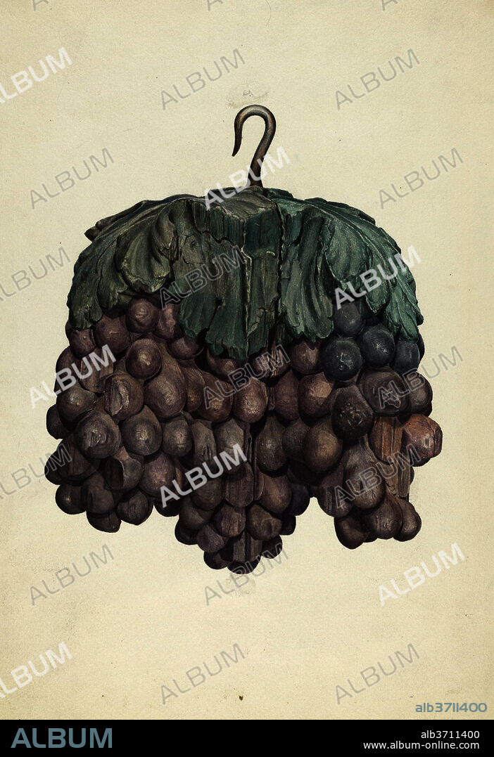 HENRY MURPHY. Shop Sign. Dated: 1937. Dimensions: overall: 40.6 x 51.1 cm (16 x 20 1/8 in.)  Original IAD Object: 18" x 22" (approx). Medium: watercolor and graphite on paper.