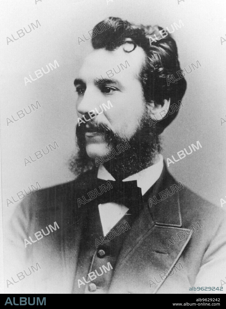 Alexander Graham Bell (1847-1922), Scottish-born American inventor. Bell, who patented the telephone in 1876, as a young man.