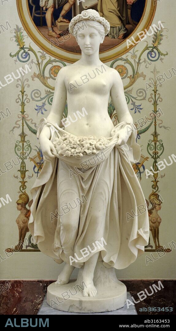 Pietro Tenerani (1789-1869). Escultor italiano. Flora, 1840. Museo del Hermitage (The State Hermitage Museum). San Petersburgo. Rusia.