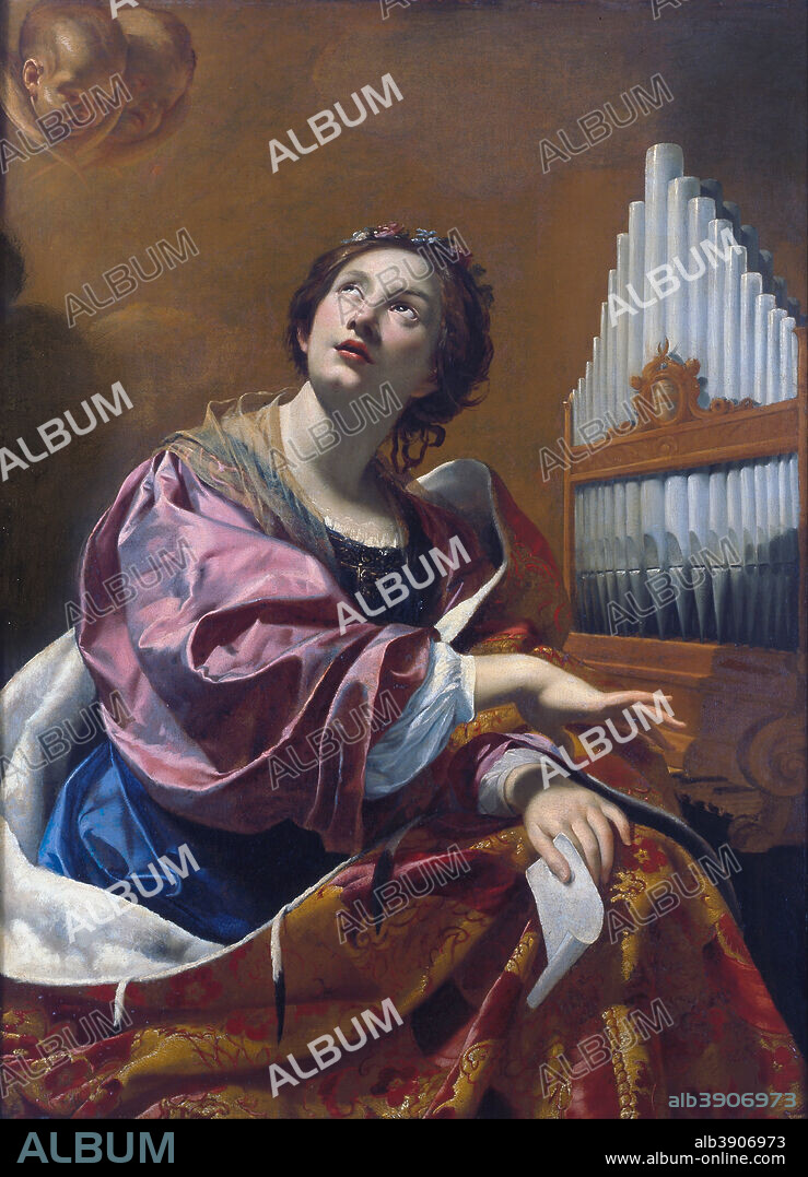 SIMON VOUET. Saint Cecilia. Date/Period: 1625/1627. Painting.