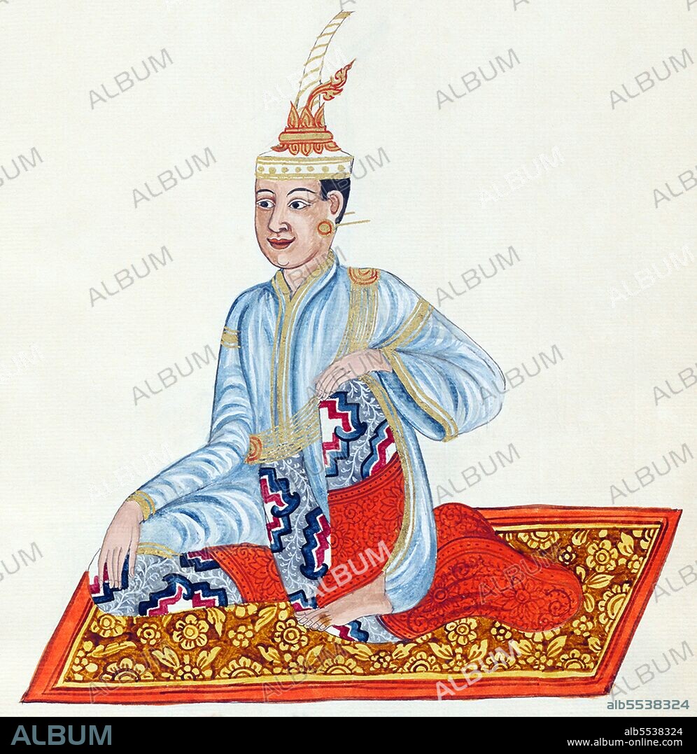 Burma / Myanmar: A Siamese prince, Mandalay Court, Konbaung
