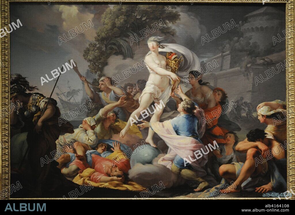 Tadeusz Kuntze (1727-1793). Pintor polaco. Fortuna, 1754. Museo Nacional de Varsovia. Polonia.
