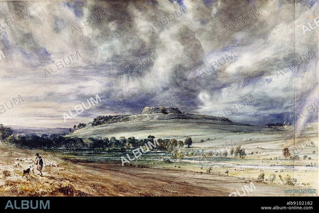 Old Sarum. by John Constable. Victoria & Albert Museum London. John Constable (June 11, 1776 - March 31, 1837) was a British artist, born in Suffolk, England. ©TopFoto.