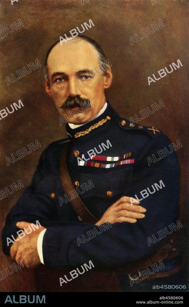 'General Sir Henry S. Rawlinson, K.C.B., K.C.V.O.', (1864-1925) was a British World War 1 general who commanded the Fourth Army of the British Expeditionary Force at the battles of the Somme (1916) and Amiens (1918). 1917. From "The War Illustrated Album De Luxe - Volume VIII. Ending The First Three Years", edited by J. A. Hammerton. [The Amalgamated Press, Limited, London, 1917].