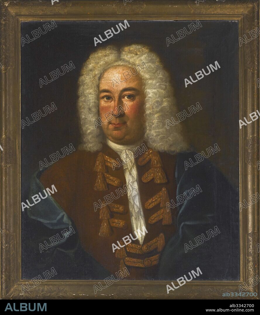 ANONYMOUS. Portrait of the composer George Frideric Handel (1685-1759).