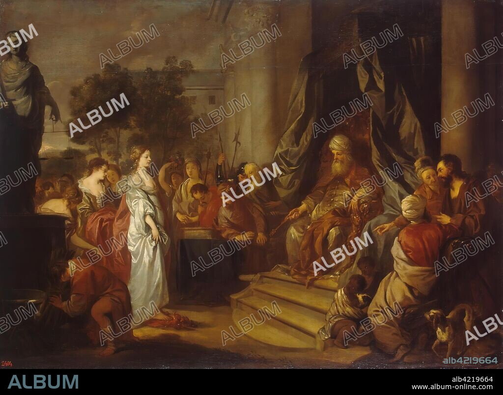 SIR PETER LELY (PIETER VAN DER FAES). 'Historical Scene'. Great Britain, 1640- 650. Dimensions: 115,5x156,5 cm.