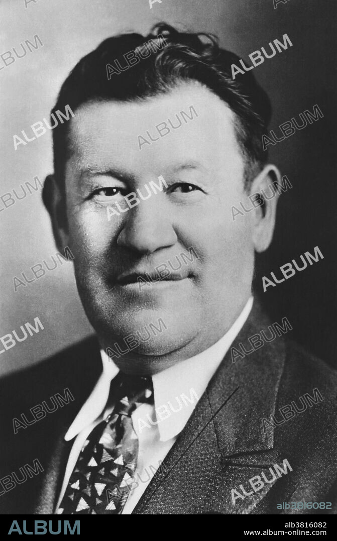 Undated image of Native American Olympian and athlete Jim Thorpe. James Francis "Jim" Thorpe (1888-1953) was an American athlete of mixed ancestry (Caucasian and Native American). One of the most versatile athletes of modern sports, he won Olympic gold medals for the pentathlon and decathlon (1912), played American football (collegiate and professional), and professional baseball and basketball. He lost his Olympic titles after it was found he was paid for playing two seasons of semi-pro baseball before competing in the Olympics. After his athletic career, Thorpe struggled to provide for his family. By the 1950s, Thorpe had no money left. When he was hospitalized for lip cancer in 1950, he was admitted as a charity case. Thorpe suffered his third heart failure and died at the age of 64. In 1983, 30 years after his death, the International Olympic Committee restored his Olympic medals.