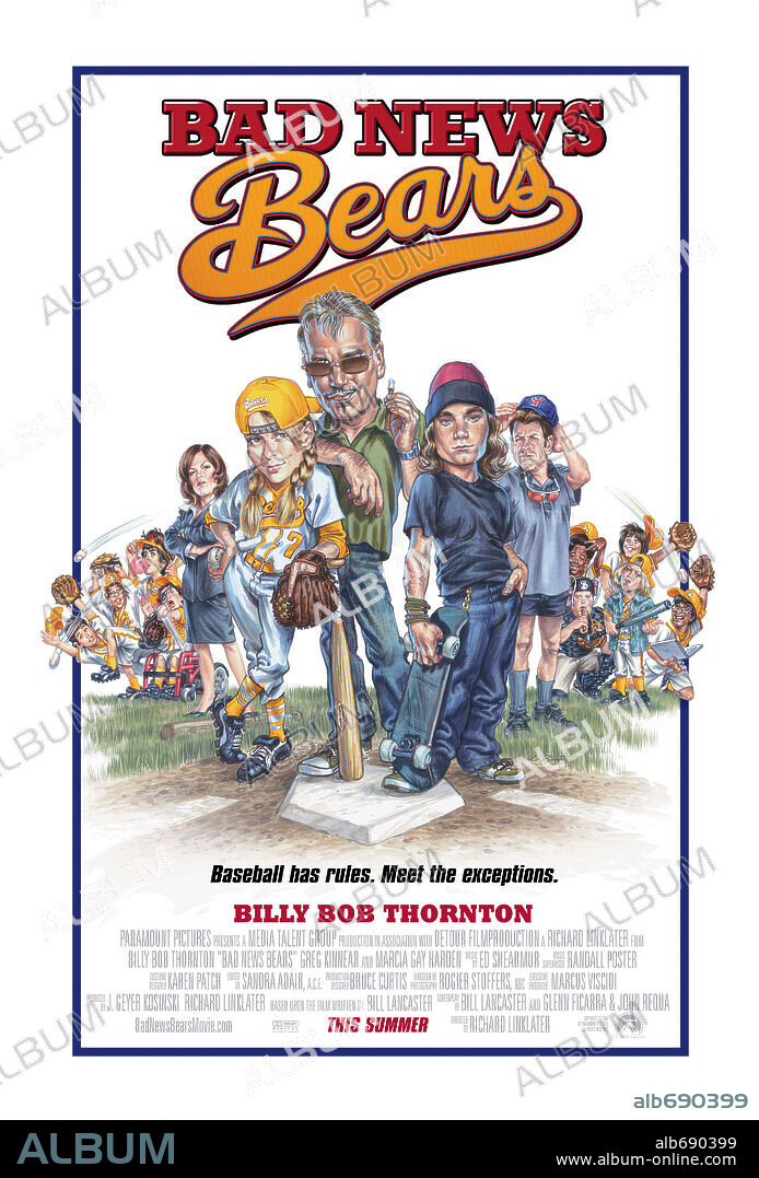Poster of THE BAD NEWS BEARS, 2005, directed by RICHARD LINKLATER. Copyright PARAMOUNT PICTURES.