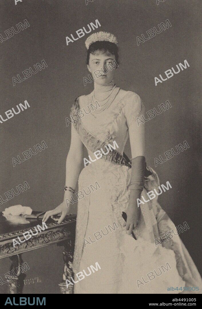 ANONYMOUS. Portrait of Grand Duchess Anastasia Mikhailovna of Russia (1860-1922).