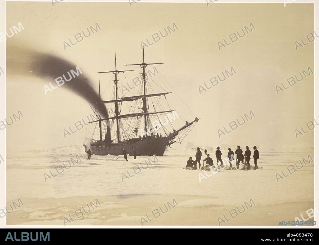 WILLIAM BRADFORD and DUNMORE AND CRITCHERSON. Hunting by steam in Melville Bay. The Arctic Regions. Illustrated with photographs taken on an art expedition to Greenland With descriptive narrative by the artist. Sampson Low & Co.: London, 1873 [1872]. Source: 1785.d.7, page 83.