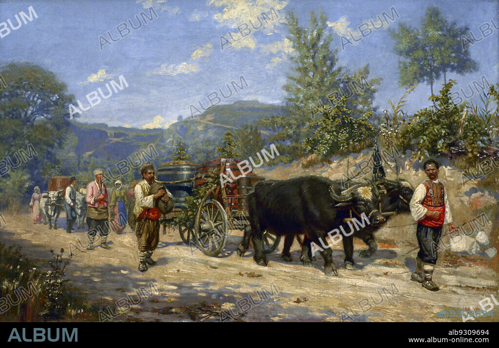 Anton Mitov (1862-1930). Bulgarian painter. Returning from the Grape Harvest, 1893. National Art Gallery. Sofia. Bulgaria.