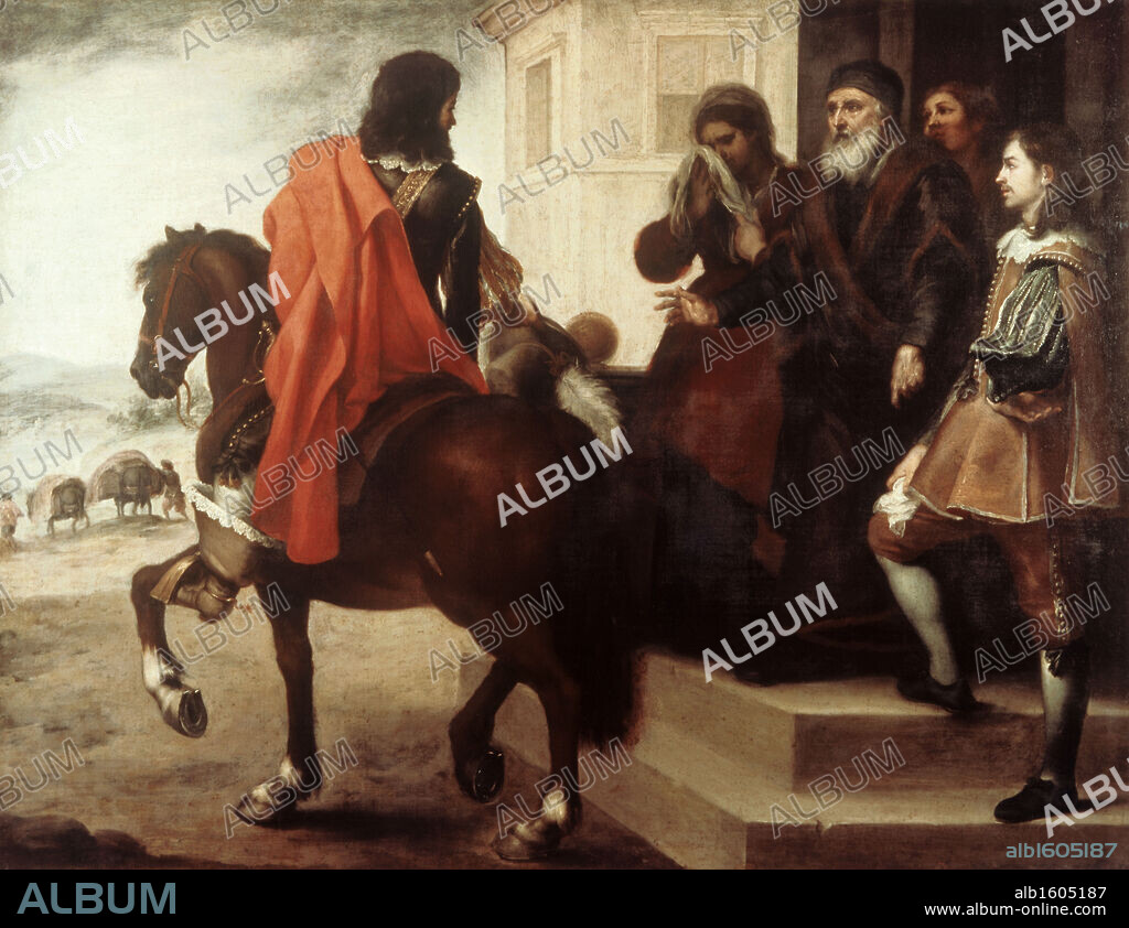 BARTOLOMÉ ESTEBAN MURILLO. Departure of the Prodigal Son  Bartolome Esteban Murillo (1617-1682/Spanish).