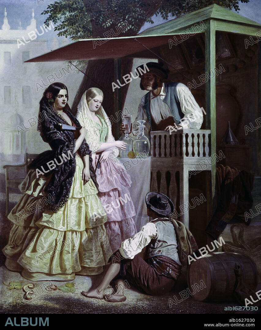 The Vendor by Paul Villamil, 19th century, USA, Pennsylvania, Philadelphia, David David Gallery.