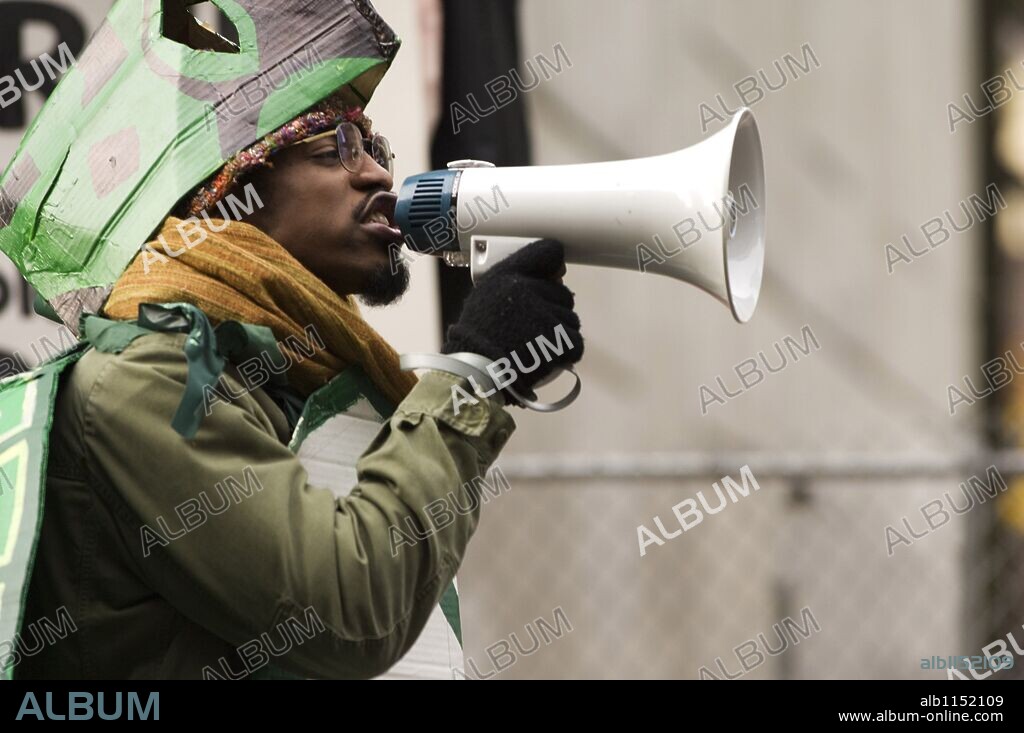ANDRE 3000 in BATTLE IN SEATTLE, 2007, directed by STUART TOWNSEND. Copyright insight film studios/Hyde Park Productions.