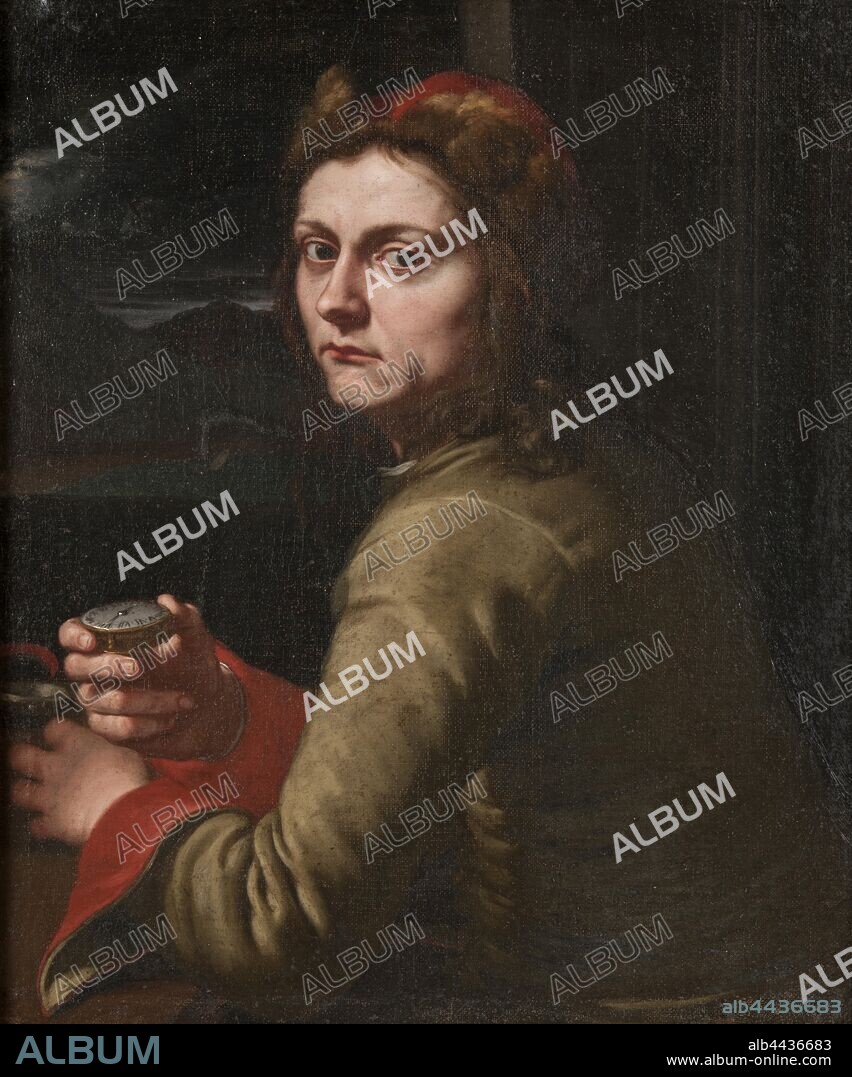 Attributed to Pier Leone Ghezzi, Portrait of a Watchmaker, Portrait of a watchmaker, painting, portrait, oil on canvas, Height, 72 cm (28.3 inches), Width, 61 cm (24 inches), Depth, 2.4 cm (0.9 inches).