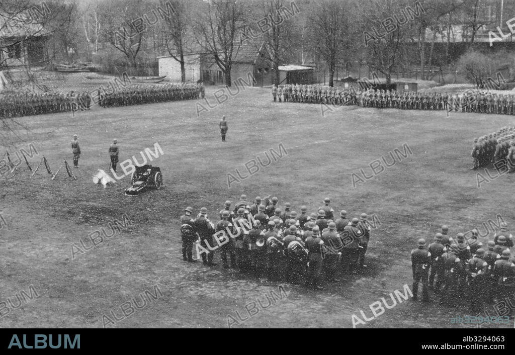 Wehrmacht Flag Parade, c1940.