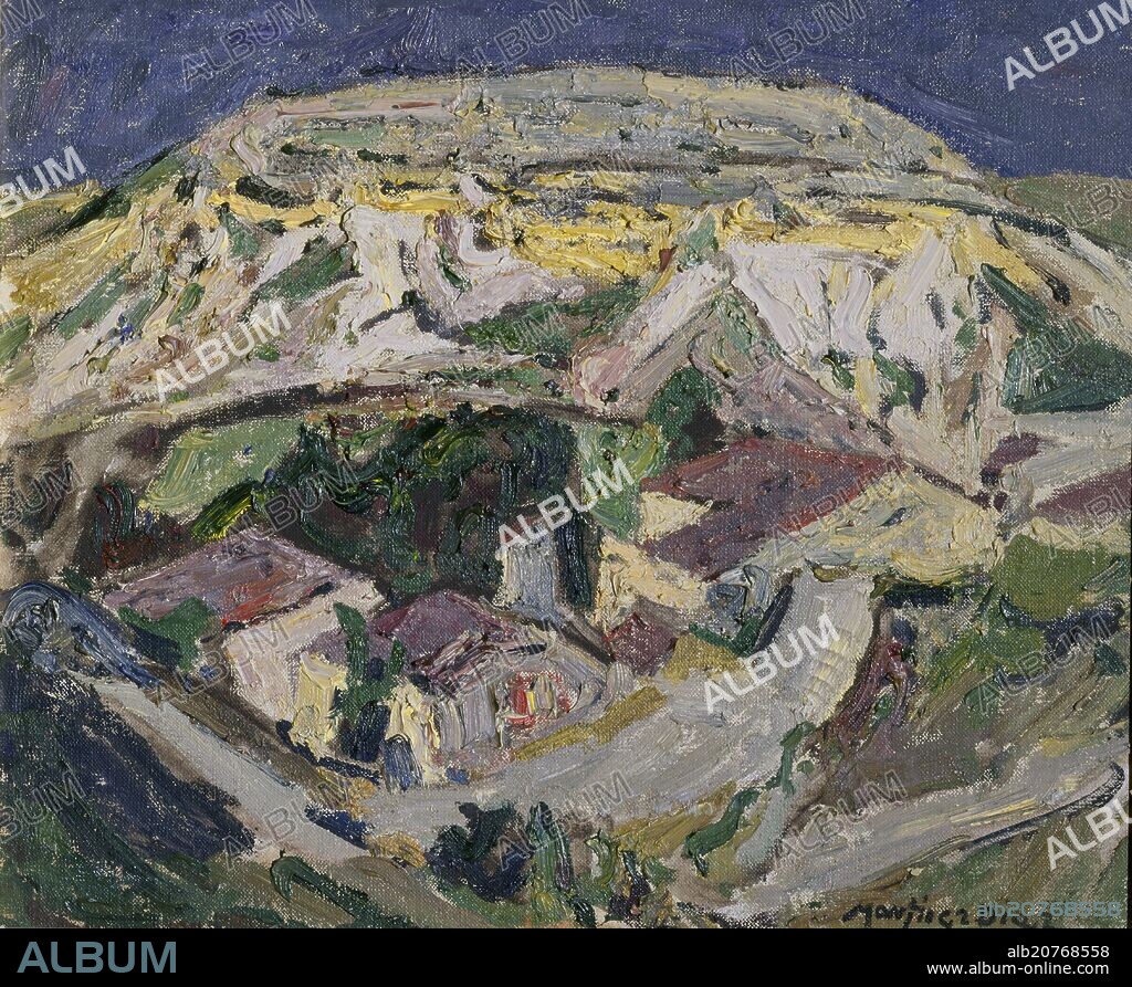 RAFAEL MARTINEZ DIAZ (1915-1991). PAISAJE DE MONTAÑA.