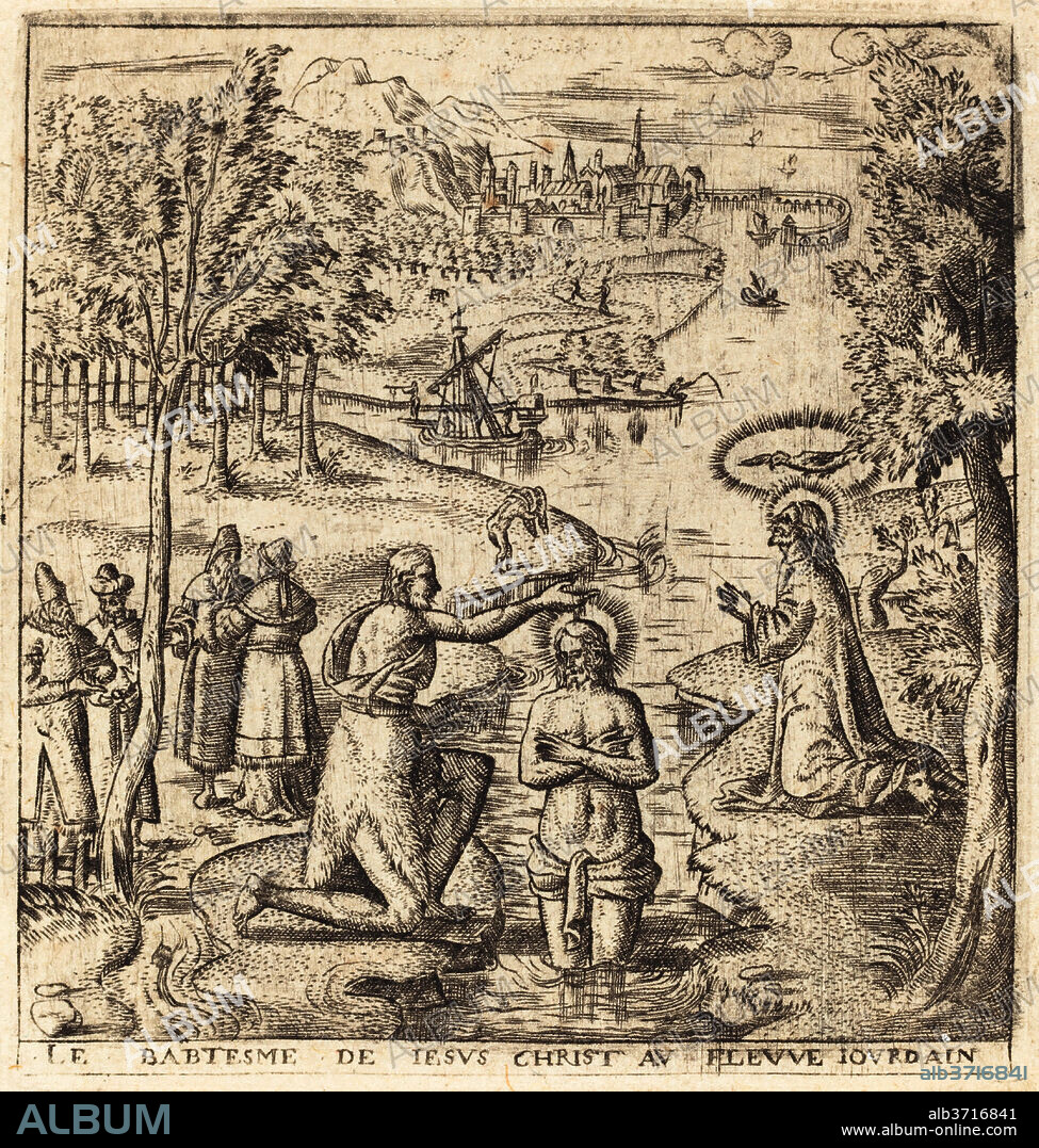 LéONARD GAULTIER. The Baptism of Christ. Dated: probably c. 1576/1580. Medium: engraving.